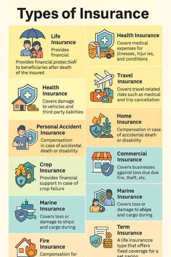 What are the main types of insurance?
