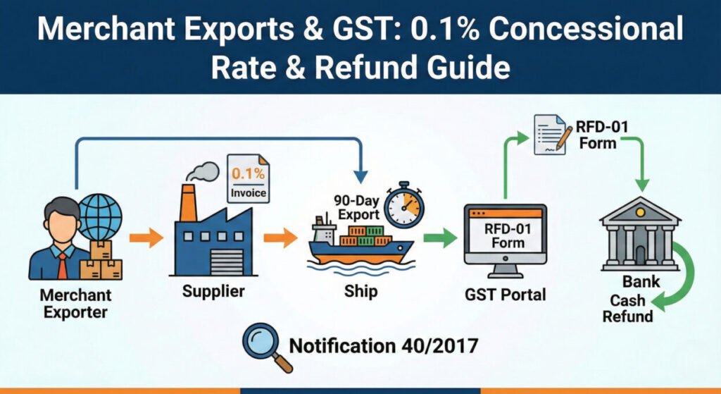 GST refund for merchant exporters