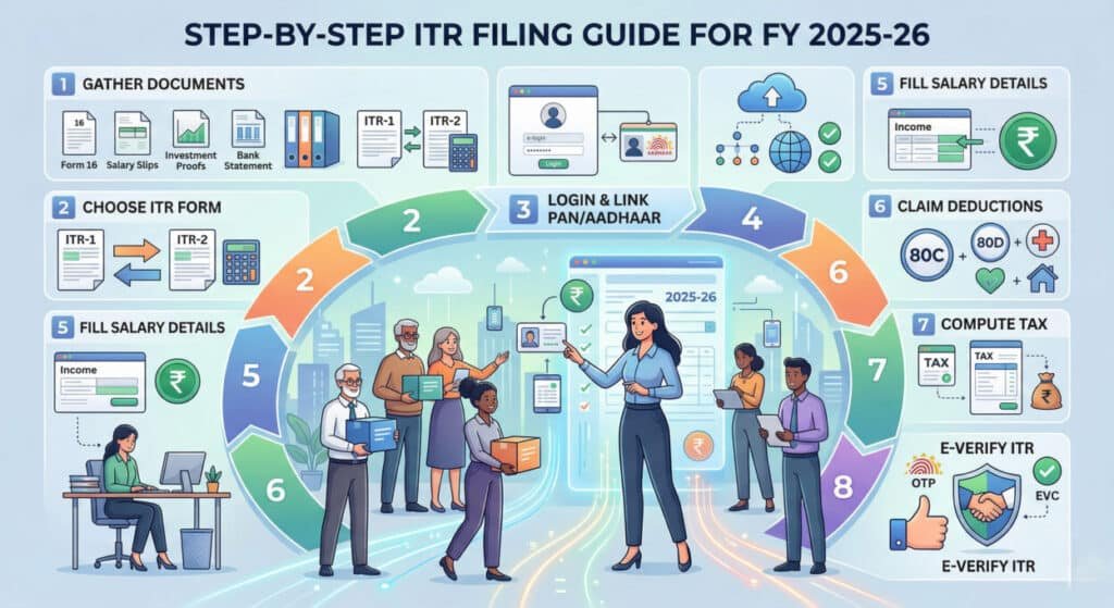How to File ITR for FY 2025-26