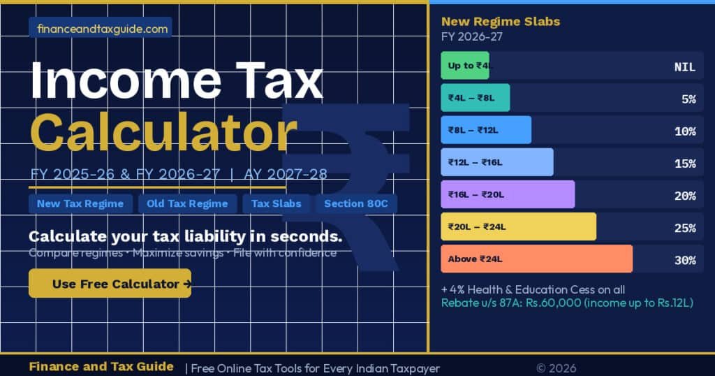 Income Tax Calculator FY 2026-27