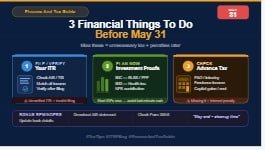 financial things to do before May 31