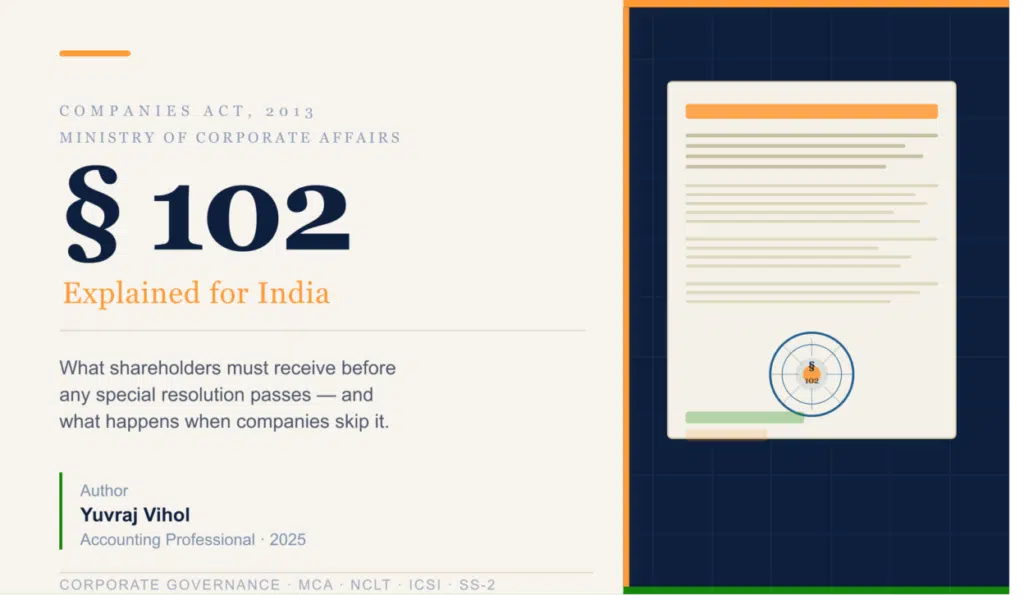 “section 102 companies act”